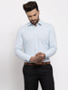 Jainish Blue Men's Cotton Striped Formal Shirt's ( SF 770Sky ) - Distacart