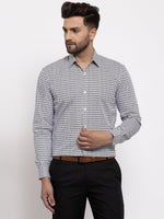 Thumbnail for Jainish Black Men's Cotton Geometric Formal Shirt's ( SF 771Black ) - Distacart
