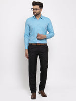 Thumbnail for Jainish Blue Men's Cotton Printed Formal Shirt's ( SF 774Aqua ) - Distacart