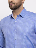 Thumbnail for Jainish Blue Men's Cotton Printed Formal Shirt's ( SF 774Blue ) - Distacart