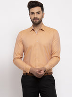 Thumbnail for Jainish Brown Men's Cotton Printed Formal Shirt's ( SF 774Rust ) - Distacart