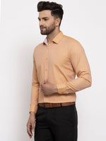Thumbnail for Jainish Brown Men's Cotton Printed Formal Shirt's ( SF 774Rust ) - Distacart