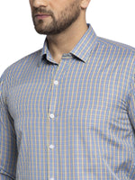 Thumbnail for Jainish Green Men's Cotton Checked Formal Shirt's ( SF 776Green ) - Distacart