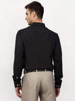 Thumbnail for Jainish Black Men's Solid Formal Shirts ( SF 777Black ) - Distacart