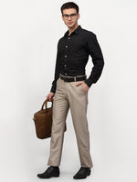 Thumbnail for Jainish Black Men's Solid Formal Shirts ( SF 777Black ) - Distacart