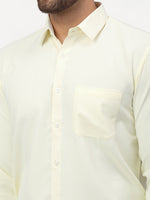 Thumbnail for Jainish Yellow Men's Solid Formal Shirts ( SF 777Lemon ) - Distacart