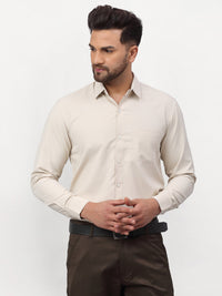 Thumbnail for Jainish Beige Men's Solid Formal Shirts ( SF 777Light-Beige ) - Distacart