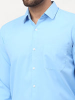 Thumbnail for Jainish Blue Men's Solid Formal Shirts ( SF 777Light-Blue ) - Distacart