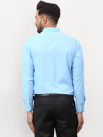 Thumbnail for Jainish Blue Men's Solid Formal Shirts ( SF 777Light-Blue ) - Distacart