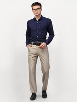 Thumbnail for Jainish Navy Blue Men's Solid Formal Shirts ( SF 777Navy ) - Distacart