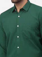 Thumbnail for Jainish Olive Men's Solid Formal Shirts ( SF 777Olive ) - Distacart