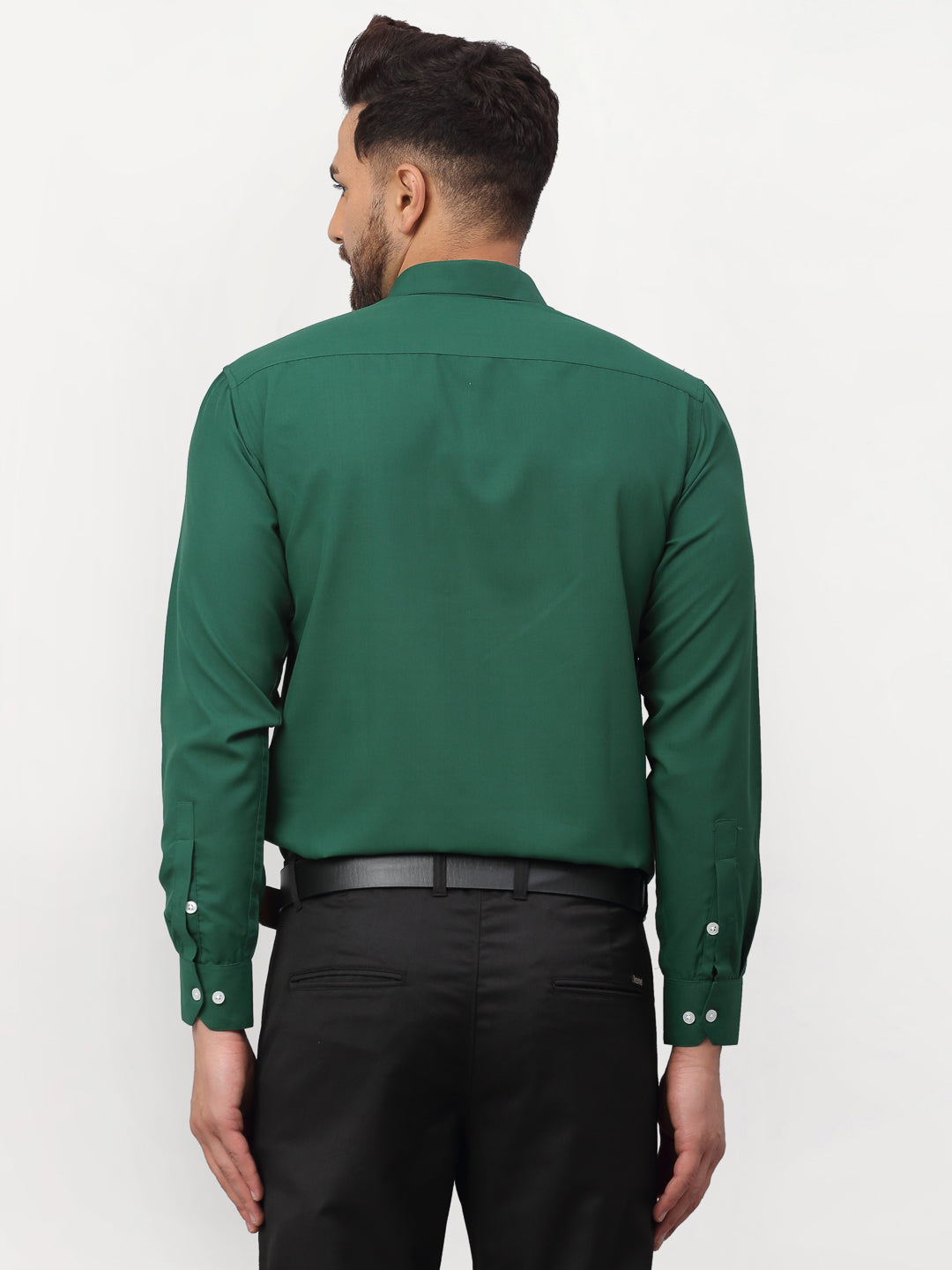 Jainish Olive Men's Solid Formal Shirts ( SF 777Olive ) - Distacart
