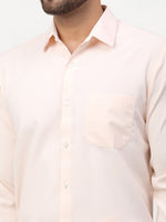 Thumbnail for Jainish Peach Men's Solid Formal Shirts ( SF 777Peach ) - Distacart