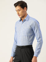 Thumbnail for Jainish Blue Men's Solid Cotton Formal Shirt ( SF 782Blue ) - Distacart