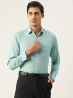 Thumbnail for Jainish Green Men's Solid Cotton Formal Shirt ( SF 782Green ) - Distacart