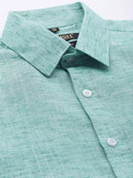 Thumbnail for Jainish Green Men's Solid Cotton Formal Shirt ( SF 782Green ) - Distacart
