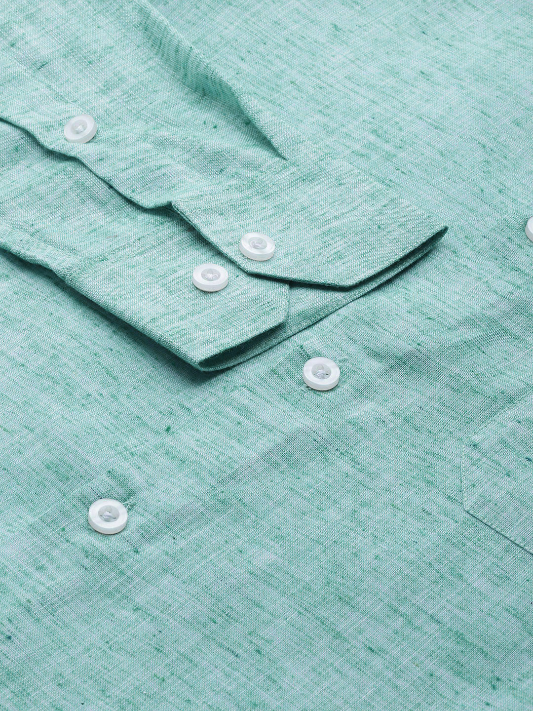 Jainish Green Men's Solid Cotton Formal Shirt ( SF 782Green ) - Distacart