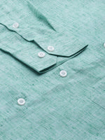 Thumbnail for Jainish Green Men's Solid Cotton Formal Shirt ( SF 782Green ) - Distacart