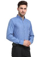 Thumbnail for Jainish Blue Men's Button Down Collar Cotton Formal Shirt ( SF 785Light-Blue ) - Distacart