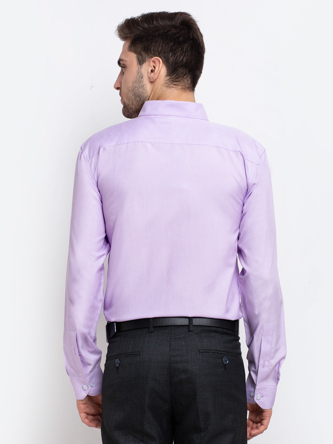 Jainish Purple Men's Button Down Collar Cotton Formal Shirt ( SF 785Light-Purple ) - Distacart