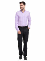 Thumbnail for Jainish Purple Men's Button Down Collar Cotton Formal Shirt ( SF 785Light-Purple ) - Distacart