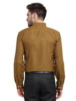 Thumbnail for Jainish Olive Men's Button Down Collar Cotton Formal Shirt ( SF 785Olive ) - Distacart
