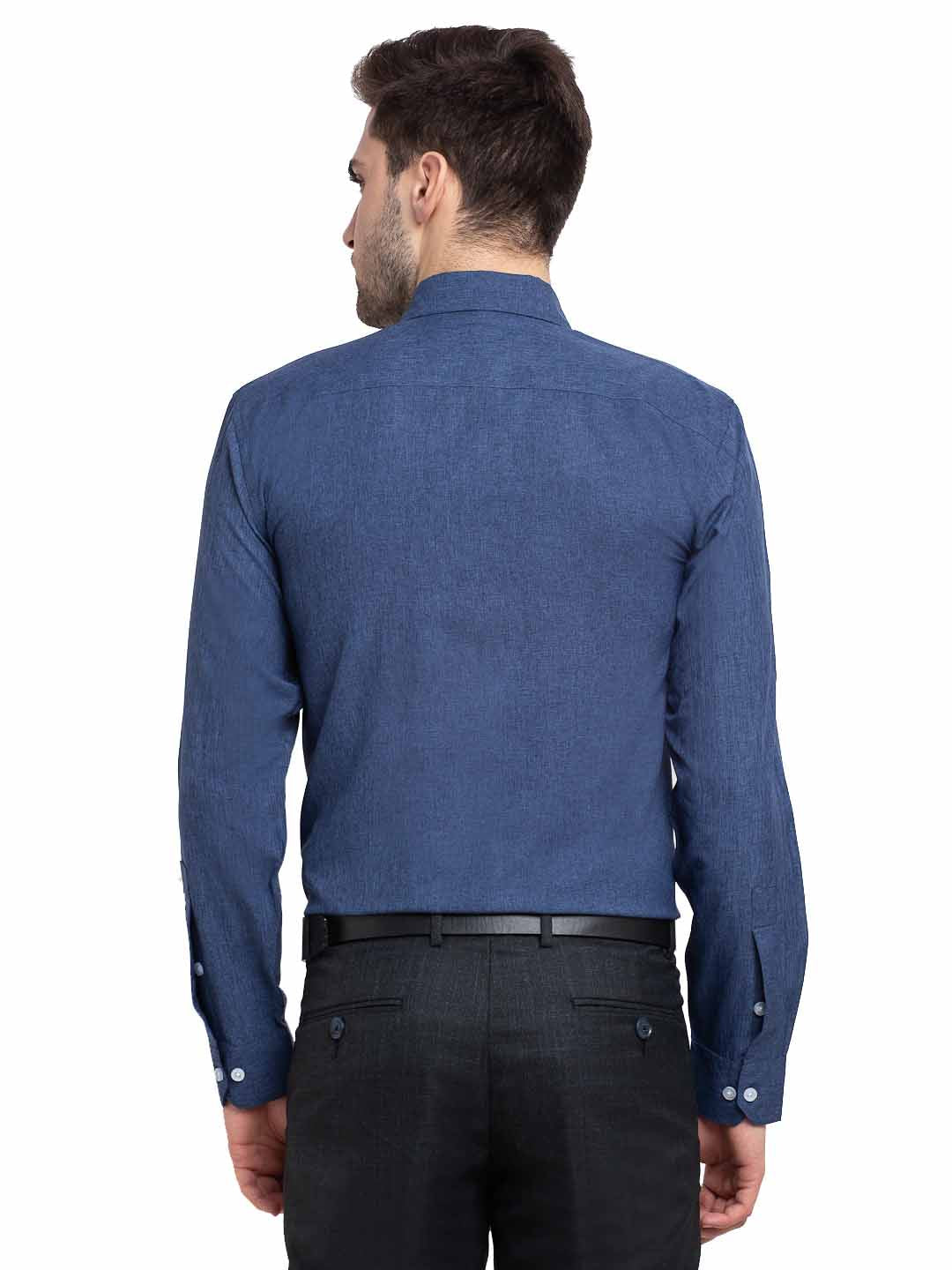 Jainish Teal Men's Button Down Collar Cotton Formal Shirt ( SF 785Teal ) - Distacart