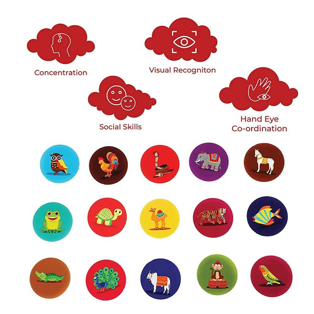 Desi Toys Jungle Memory Card Game - Distacart