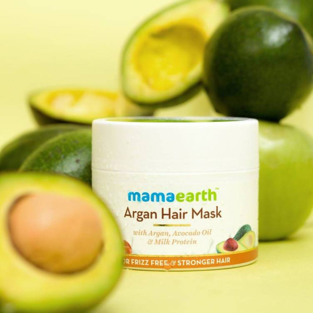 Mamaearth Argan Hair Mask For Frizz Free & Stronger Hair