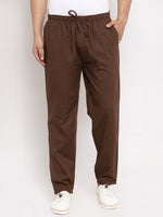 Thumbnail for Jainish Men's Brown Solid Cotton Track Pants ( JOG 011Coffee ) - Distacart