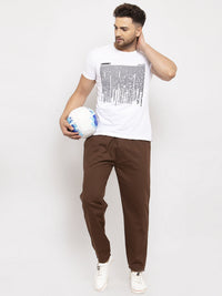 Thumbnail for Jainish Men's Brown Solid Cotton Track Pants ( JOG 011Coffee ) - Distacart