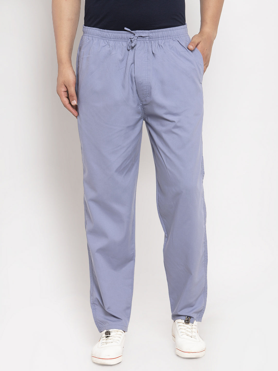 Jainish Men's Grey Solid Cotton Track Pants ( JOG 011Light-Grey ) - Distacart