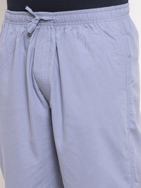 Thumbnail for Jainish Men's Grey Solid Cotton Track Pants ( JOG 011Light-Grey ) - Distacart