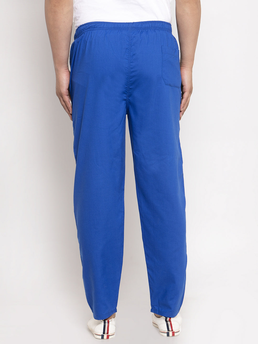 Jainish Men's Blue Solid Cotton Track Pants ( JOG 011Royal-Blue ) - Distacart