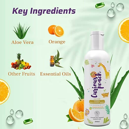 Curious Peach Herbal Face & Body Wash - Distacart
