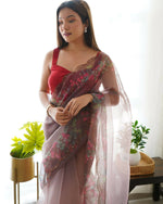 Thumbnail for Vamsee Multi Organza Saree - Distacart