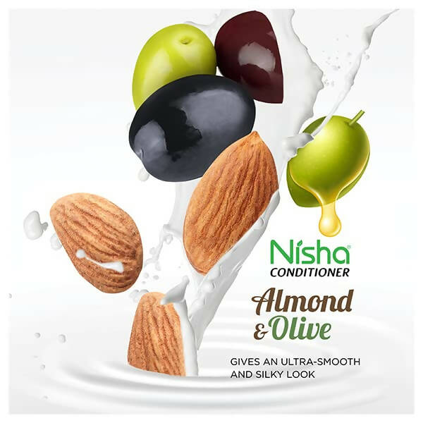 Nisha Smooth and Silky Hair Conditioner with Almond and Olive Actives - Distacart