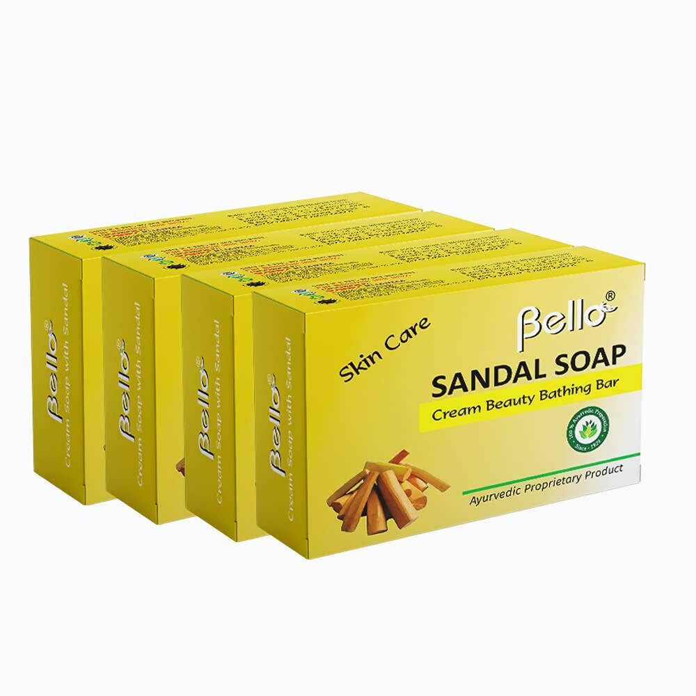 Bello Herbals Sandal Soap Cream Beauty Bathing Bar - Distacart