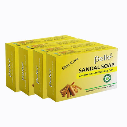 Bello Herbals Sandal Soap Cream Beauty Bathing Bar - Distacart
