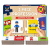 Webby Our Profession 2 Pieces Learning Pack Jigsaw Puzzle for Kids - Distacart