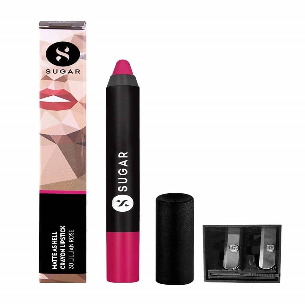 Sugar Matte As Hell Crayon Lipstick - Lillian Rose (Magenta/Bright Fuchsia) - Distacart