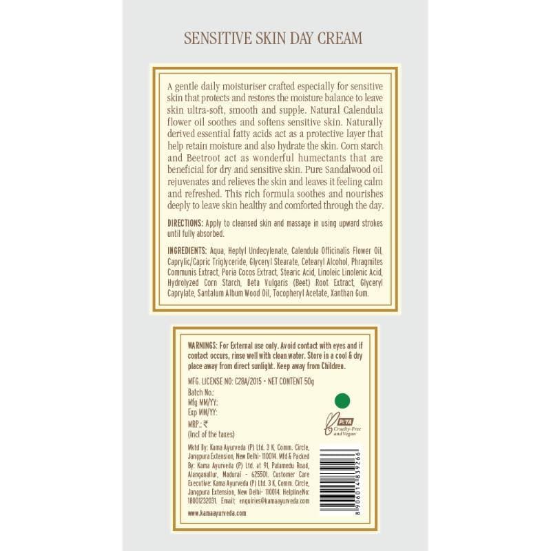 Kama Ayurveda Sensitive Skin Day Cream Ingredient