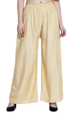 Thumbnail for PAVONINE Beige Color Rayon Fabric Half Flared Sharara For Women - Distacart