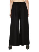 Thumbnail for PAVONINE Black Color Rayon Fabric Half Flared Sharara For Women - Distacart