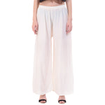 Thumbnail for PAVONINE Off-White Color Rayon Fabric Half Flared Sharara For Women - Distacart