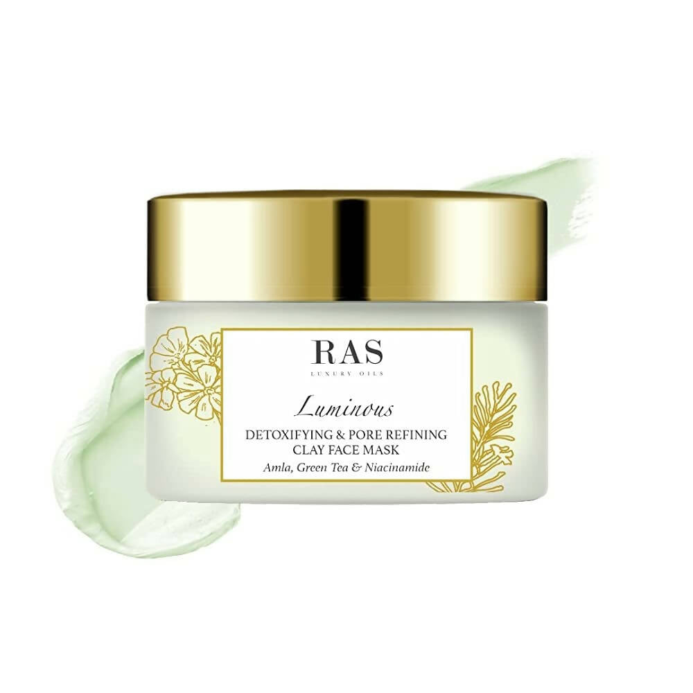 Ras Luxury Oils Luminous Detoxifying & Pore Refining Clay Face Mask - Distacart