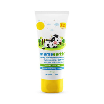 Mamaearth Milky Soft Mineral Based Sunscreen SPF 30 & PA+++ With Oats, Milk and Calendula - Distacart