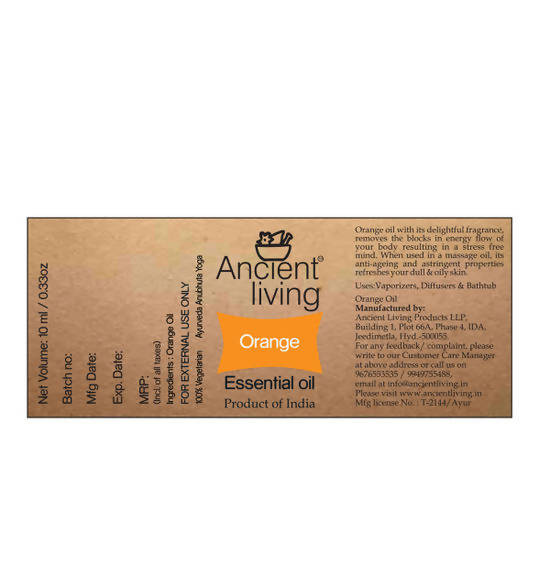 Ancient Living Orange Essential Oil online