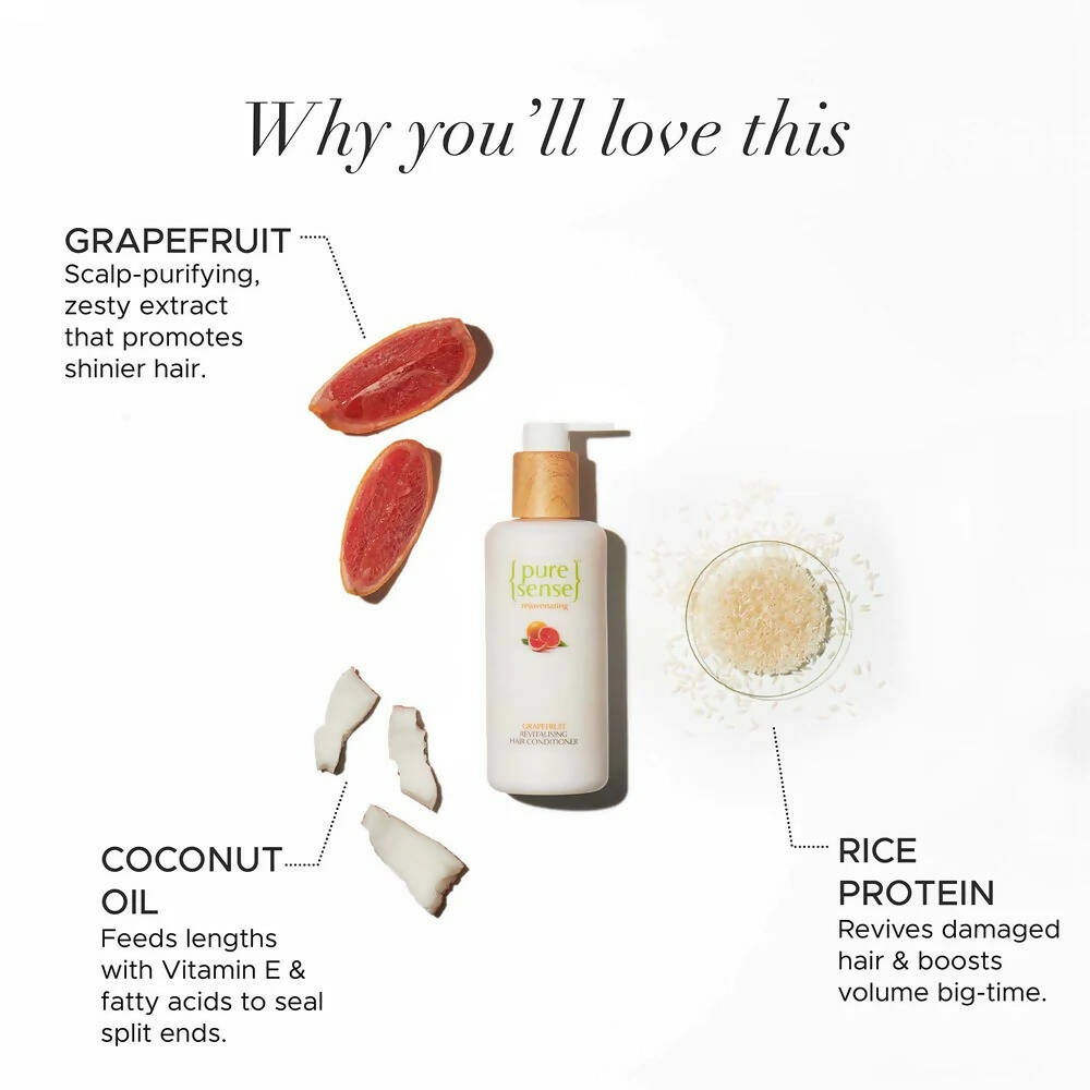 PureSense Rejuvenating Grapefruit Revitalising Hair Conditioner - Distacart