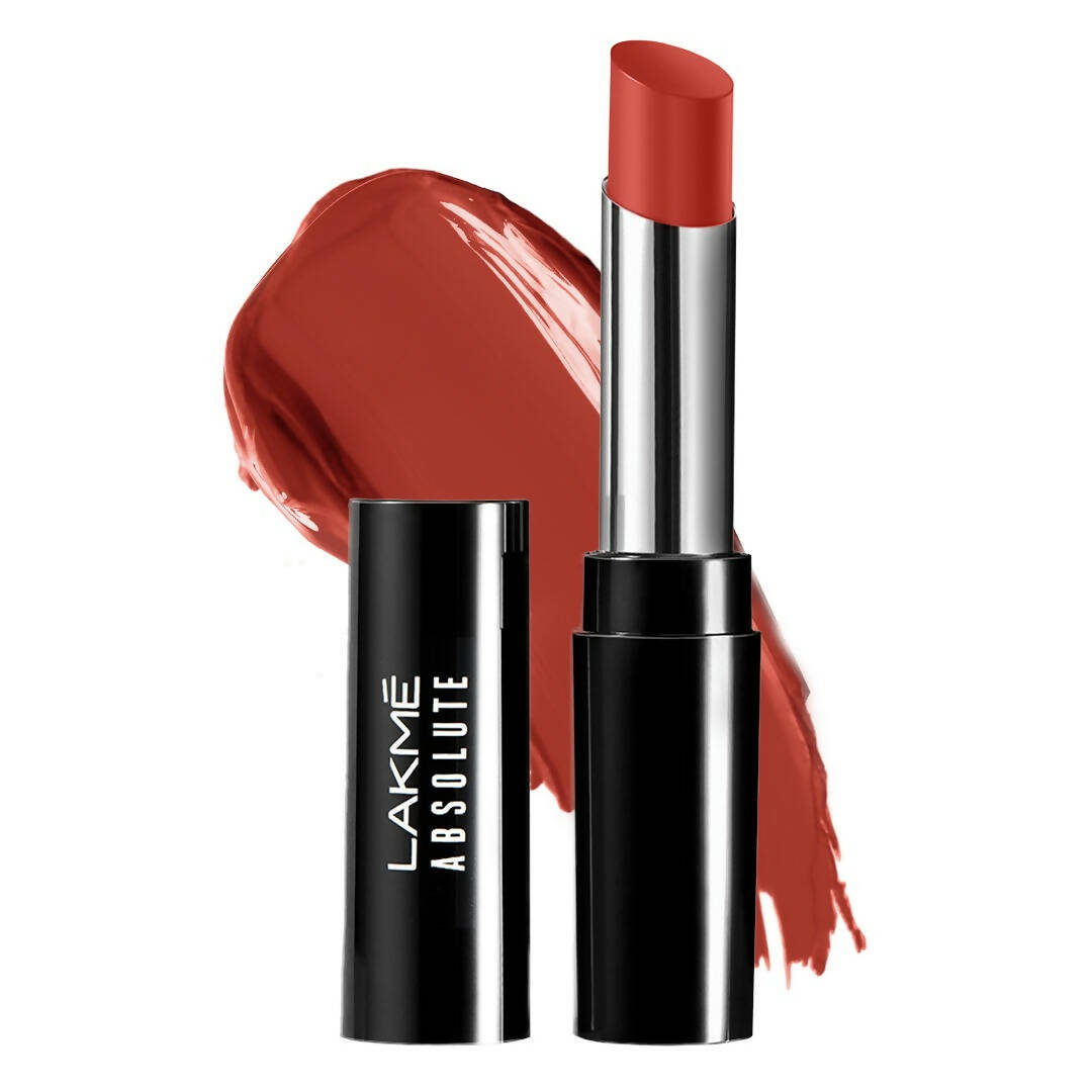 Lakme Absolute Skin Dew Satin Lipstick - 303 Red Alert - Distacart